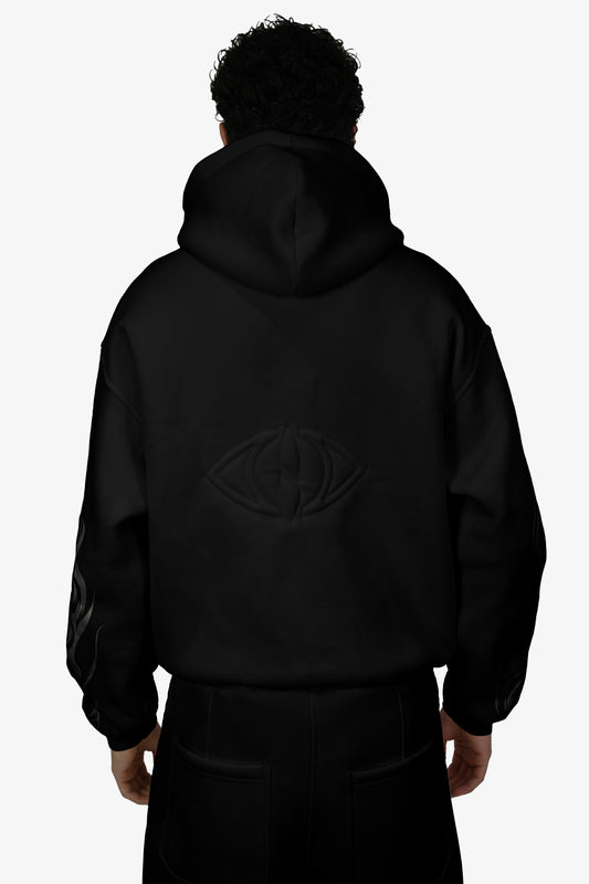World Zip-up Hoodie - Black