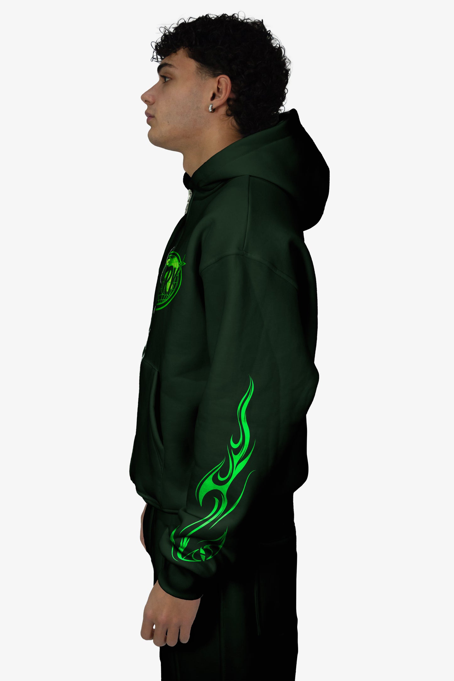 World Zip-up Hoodie - Green