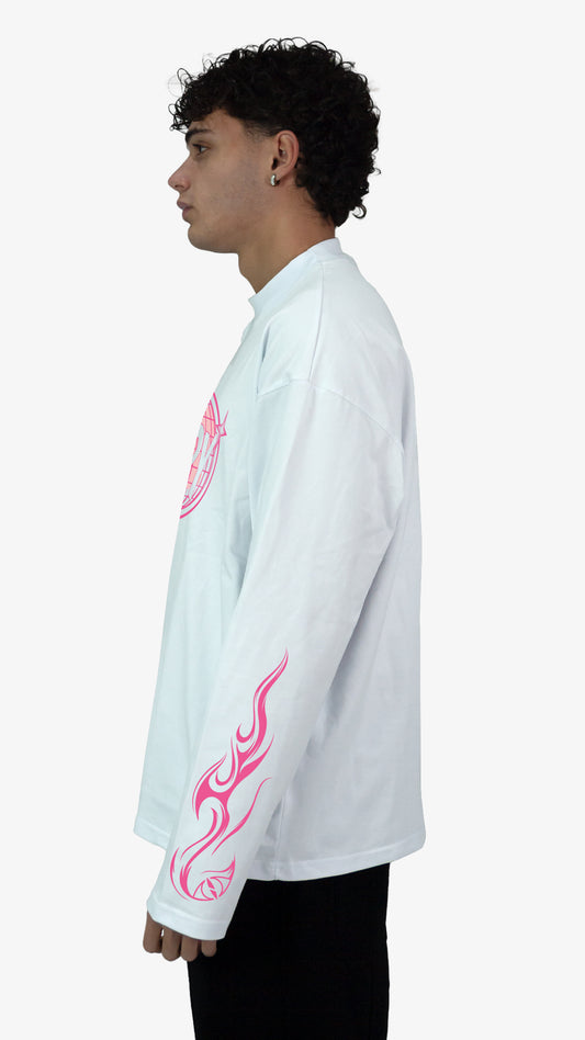 World Longsleeve - Baby Pink