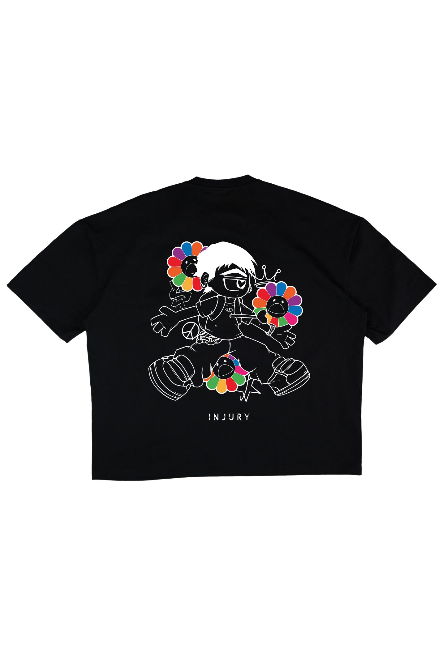 T-Shirt Flower - Black