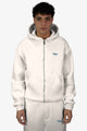 Wired Zip-Up Hoodie - White