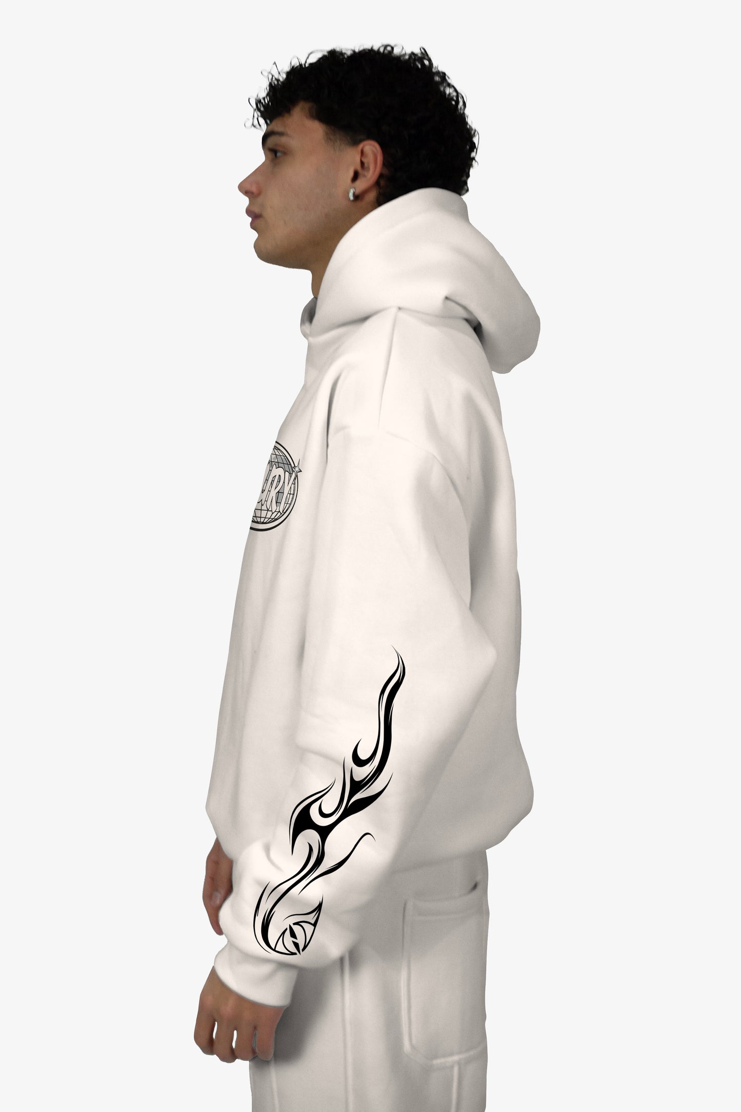 World Boxy Hoodie - White