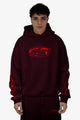World Boxy Hoodie - Bordeaux