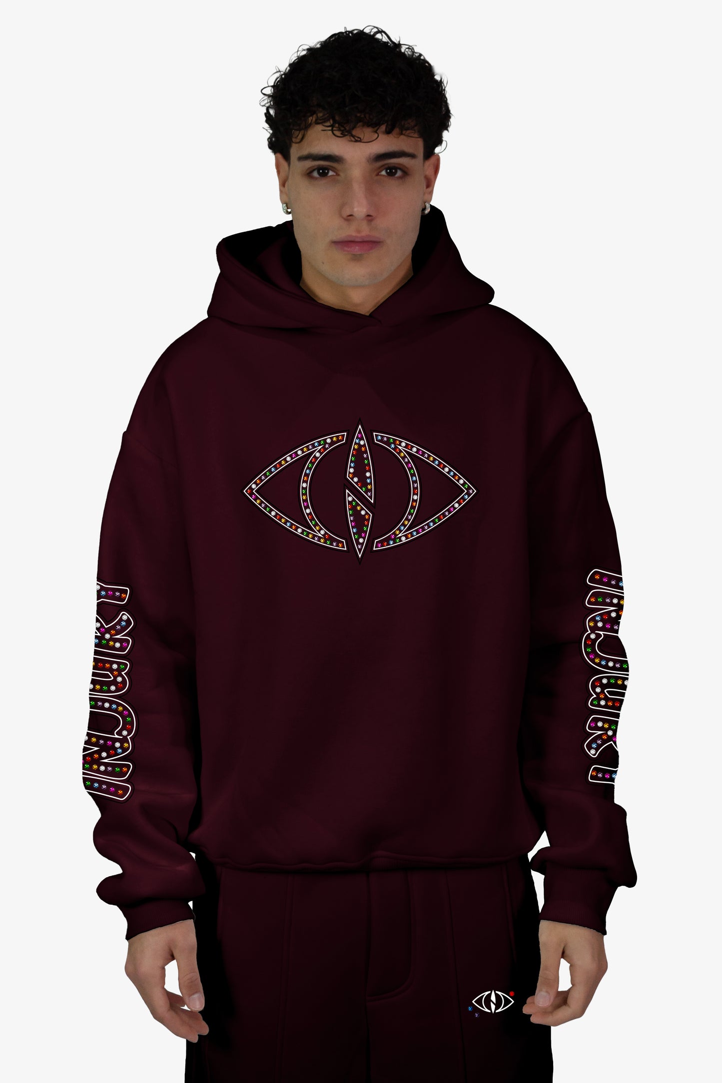 Diamond Hoodie - Bordeaux