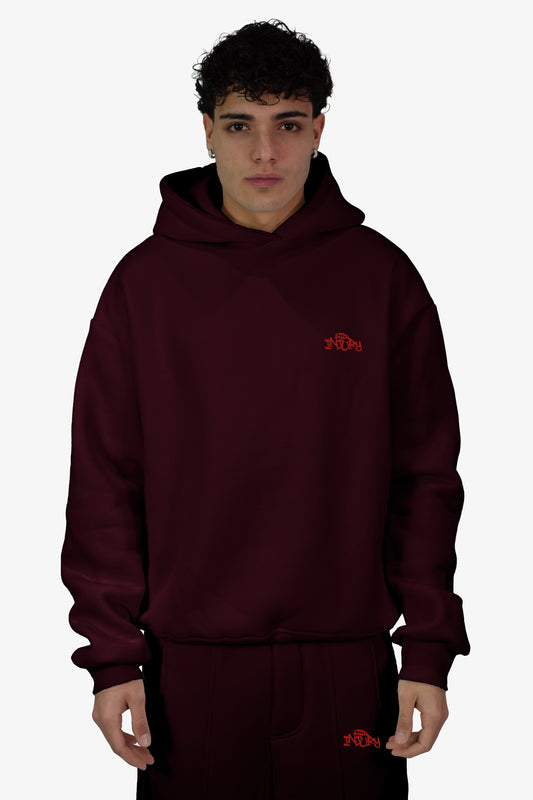 Box Logo Hoodie - Bordeaux