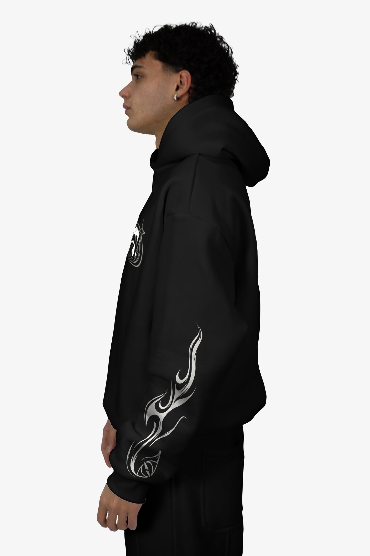 World Boxy Hoodie - Black