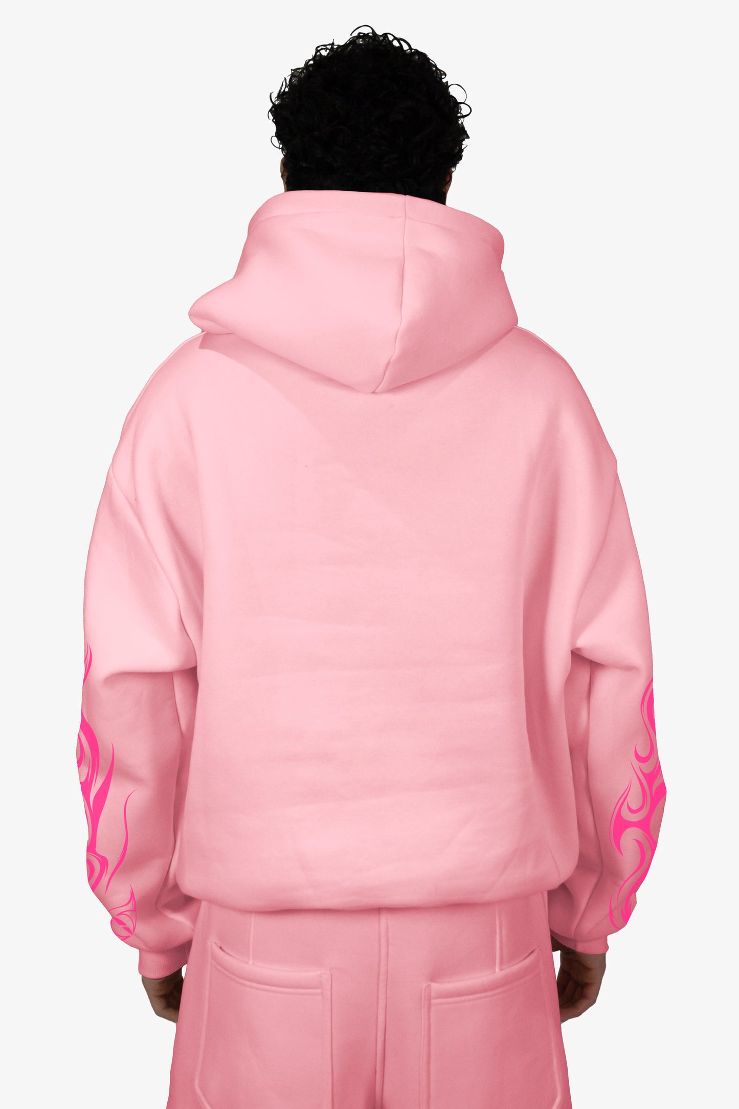 World Boxy Hoodie - Baby Pink
