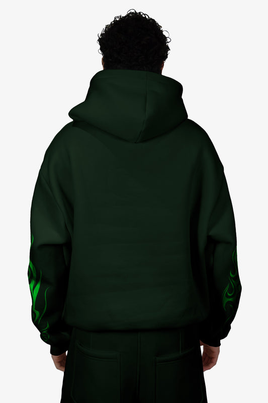 World Boxy Hoodie - Green