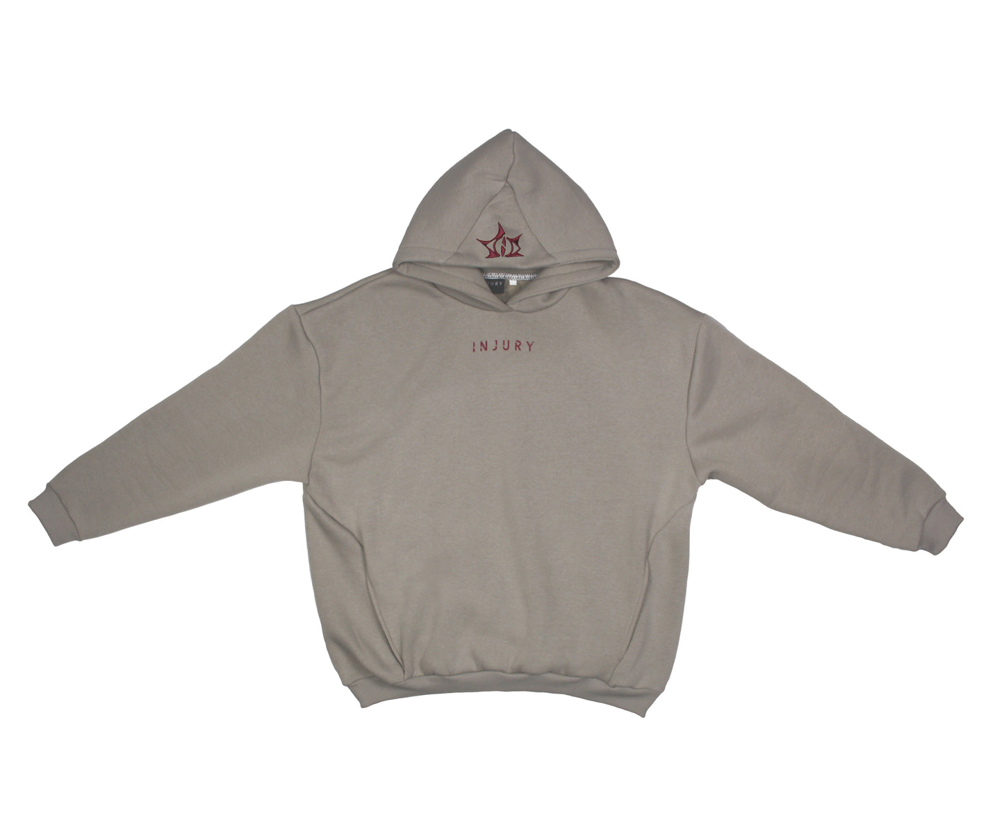Hoodie "Box Logo" Beige