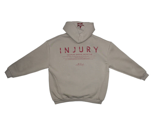 Hoodie "Box Logo" Beige