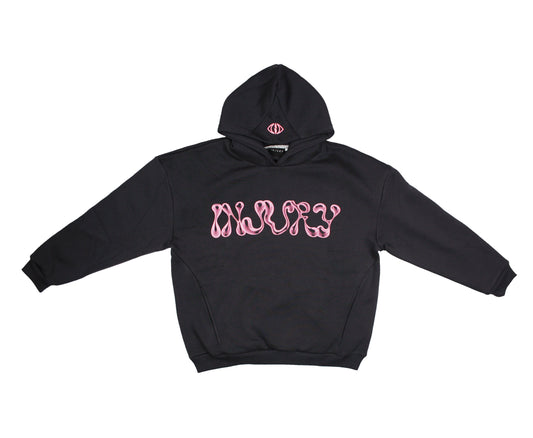 Hoodie "No Love" Rosa