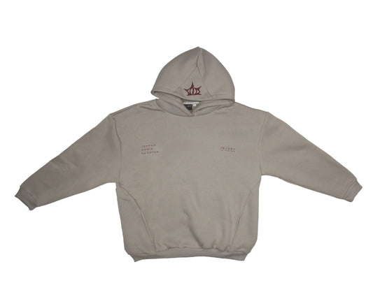 Hoodie "Madness" Beige