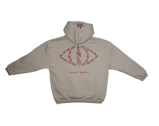 Hoodie "Madness" Beige