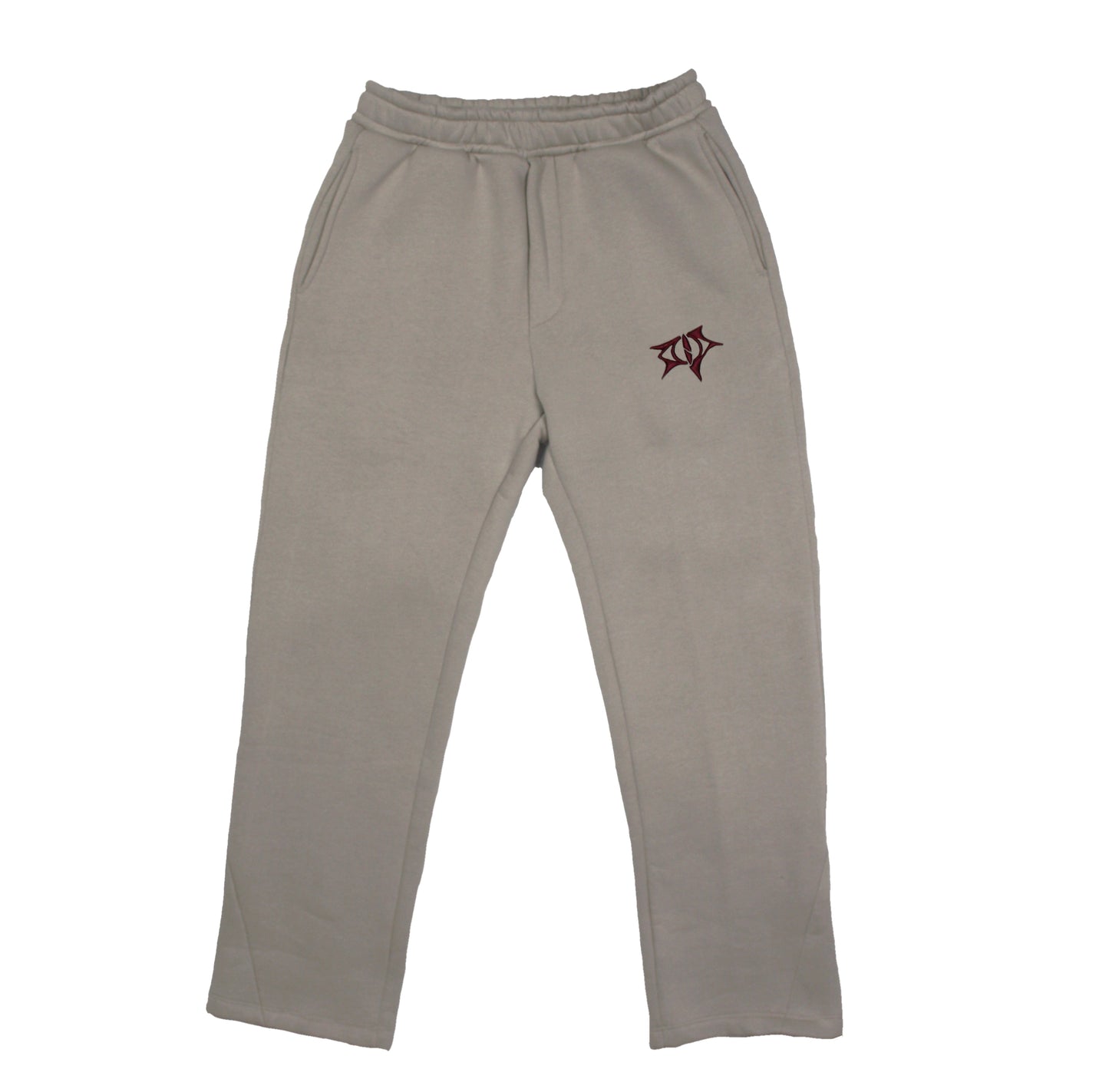 Men's tracksuit pants Beige/Bordeaux