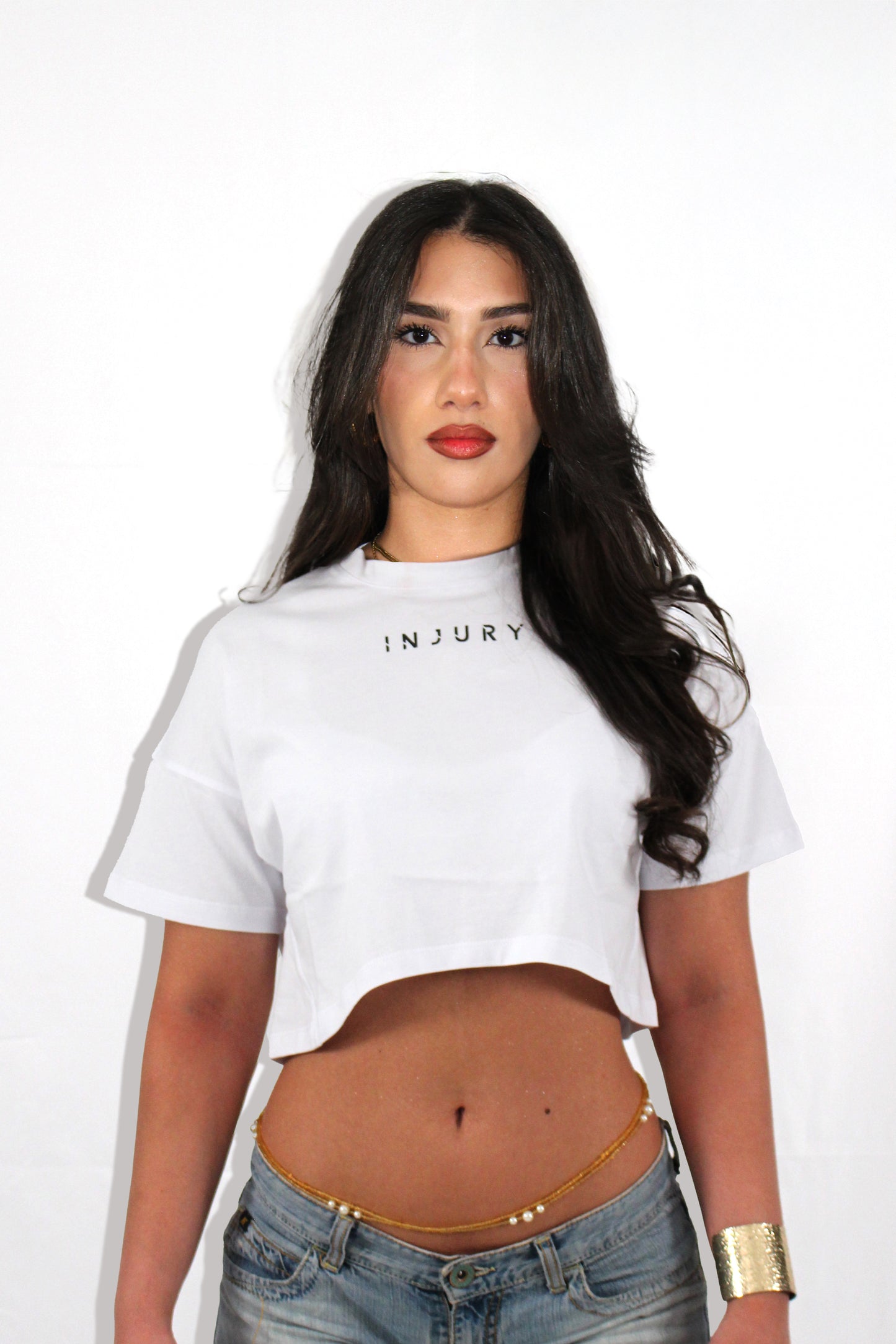 Boxy Crop Top - White